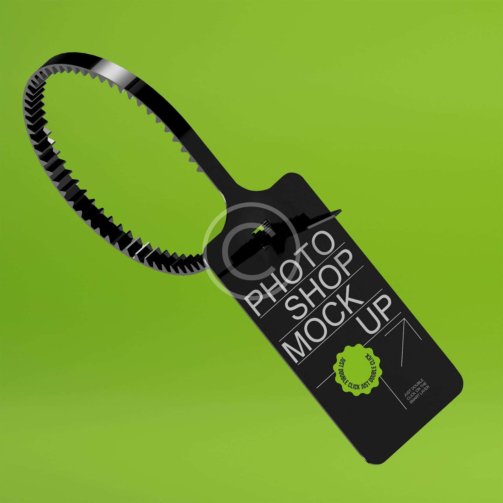 Safety tag mockup